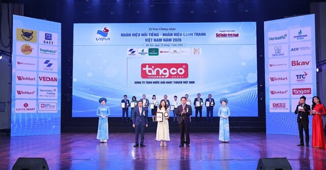 Tingco được vinh danh Top 10 Nhãn hiệu nổi tiếng Việt Nam ngành Thực phẩm – Đồ uống năm 2026