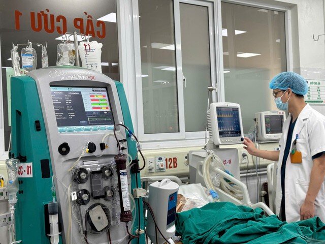 Bệnh nhân nhập viện trong tình trạng nguy kịch. Ảnh: BVCC.&nbsp;