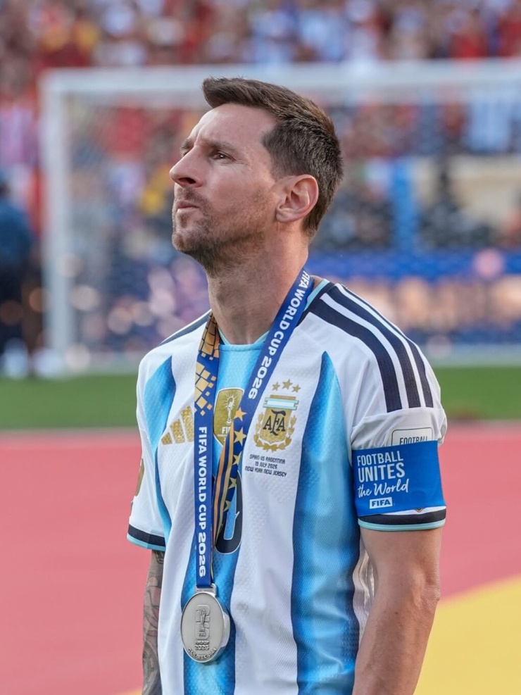 Messi sau khi nhận huy chương á quân World Cup 2026 hôm 19/7 (giờ địa phương). Ảnh: Instagram/ Leomessi