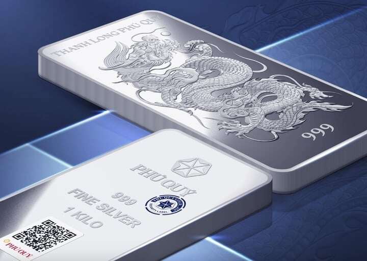 Giá bạc trong nước đồng loạt tăng. (Ảnh: Phú Quý)