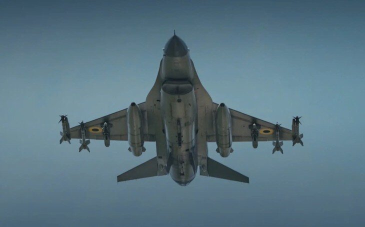 Máy bay chiến đấu F-16 của Không quân Ukraine. (Ảnh: DB)