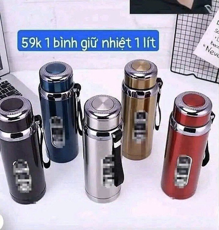 Bình giữ nhiệt giá rẻ được rao bán trên mạng xã hội. Ảnh chụp màn hình.