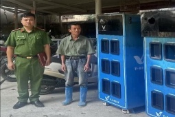 Bắt giữ đối tượng huỷ hoại 2 tủ đổi pin của V-Green