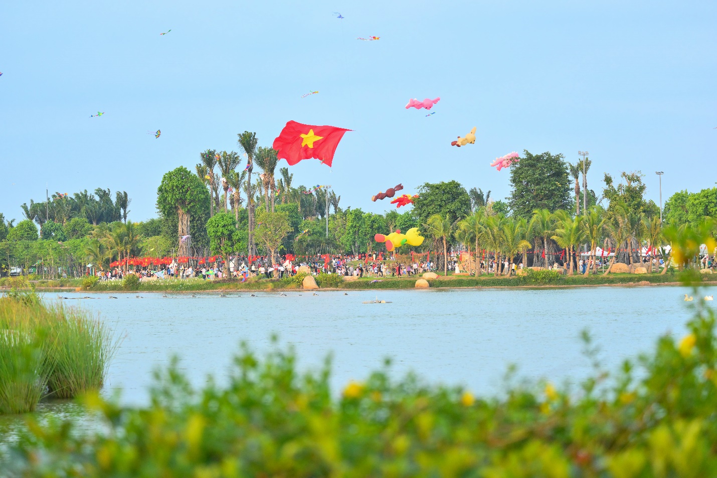 Eco Retreat trở thành điểm đến của nhiều gia đình cư dân, du khách. Ảnh: Anh Phương