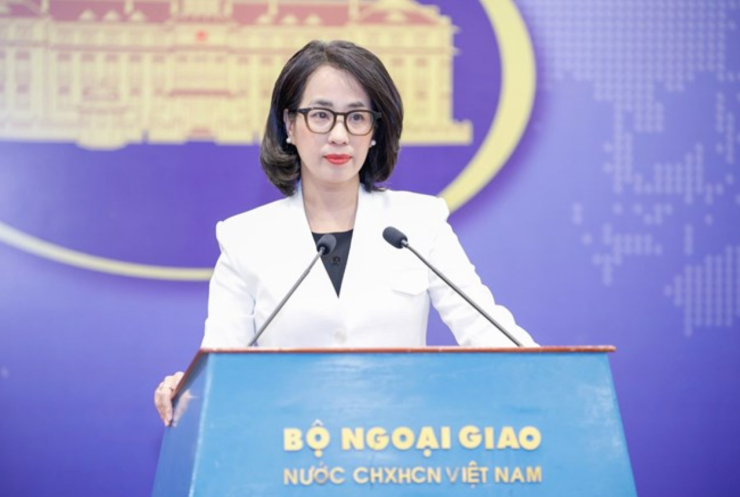 Người phát ngôn Bộ Ngoại giao Phạm Thu Hằng. Ảnh: B.N.G.