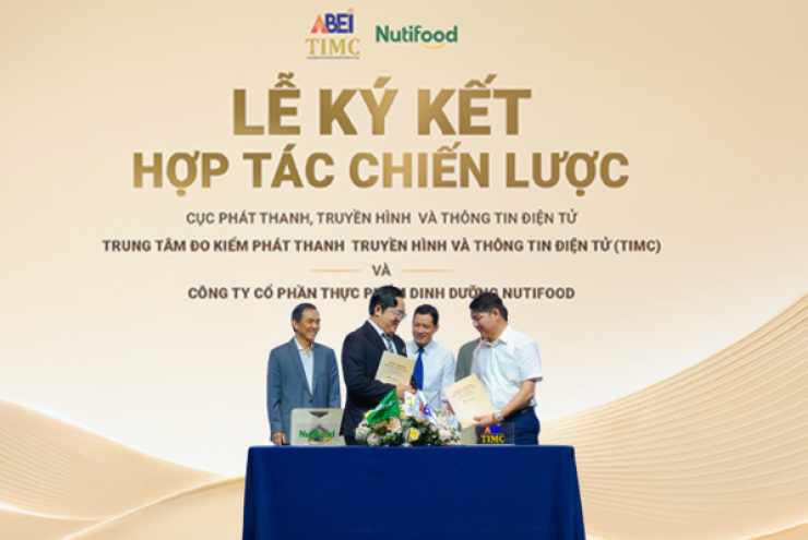 Nutifood và Cục Phát thanh, Truyền hình và Thông tin điện tử ký kết hợp tác chiến lược