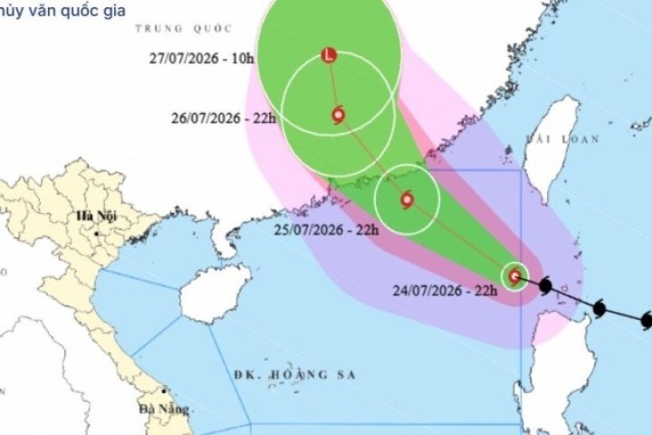 Bão số 2 Noul chính thức hình thành, tăng cấp nhanh trên Biển Đông