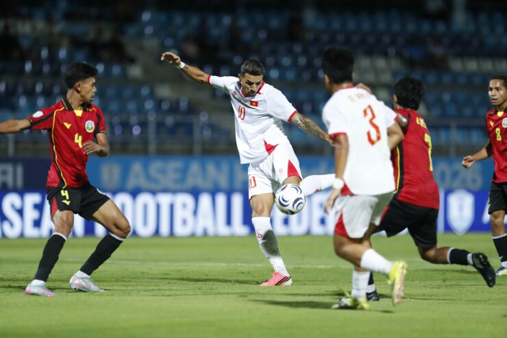 Trực tiếp bóng đá Timor Leste - Việt Nam: Suýt có bàn thắng thứ 8 (AFF Cup 2026) (Hết giờ) - 1
