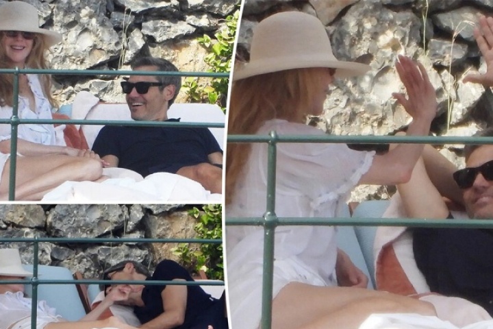 Nicole Kidman và doanh nhân Mỹ tình tứ bên hồ bơi