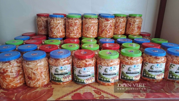 Các sản phẩm chế biến từ măng lục trúc của gia đình ông Dương đã có mặt ở thị trường các tỉnh, thành như:&nbsp;Thái Nguyên, Hải Phòng, Hà Nội...