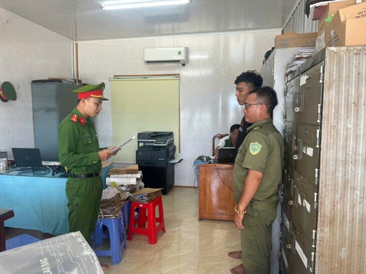 Lưu Anh Quốc bị khởi tố. Ảnh: Công an An Giang.