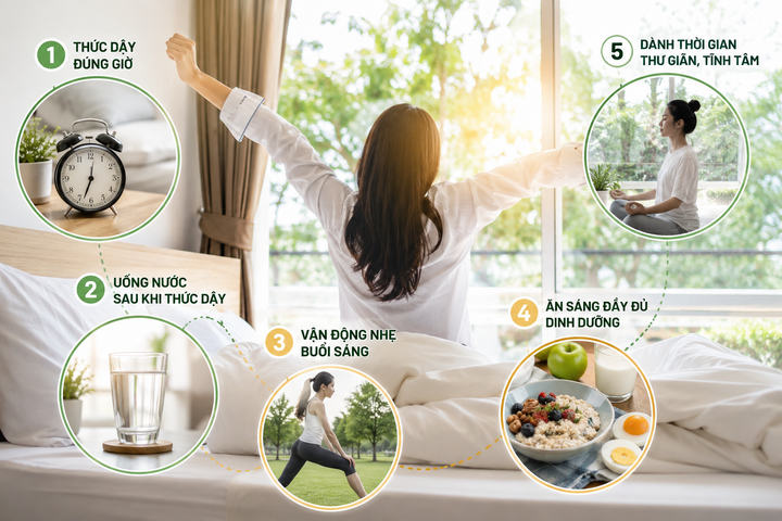5 thói quen buổi sáng cực kỳ đơn giản để sống thọ.