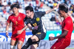 Video bóng đá Myanmar - Malaysia: Ngược dòng hiệp 2 đẳng cấp (AFF Cup)