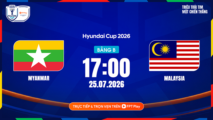 Trực tiếp bóng đá Myanmar - Malaysia: Bảo vệ thành quả mong manh (AFF Cup 2026) (Hết giờ) - 1