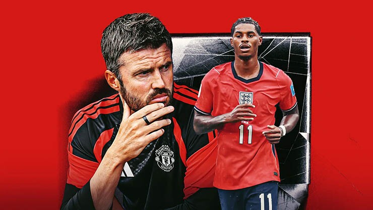 HLV Carrick có thể miễn cưỡng nhận lại Rashford