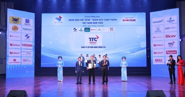 TTC Energy được vinh danh Top 50 Nhãn hiệu Nổi tiếng Việt Nam 2026 - khẳng định vị thế thương hiệu năng lượng sạch