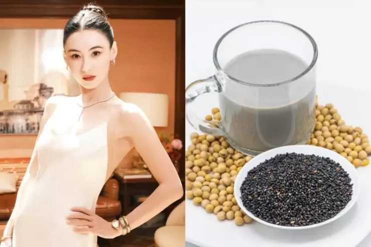 Trương Bá Chi hé lộ có thói quen uống sữa đậu nành mè đen mỗi sáng.