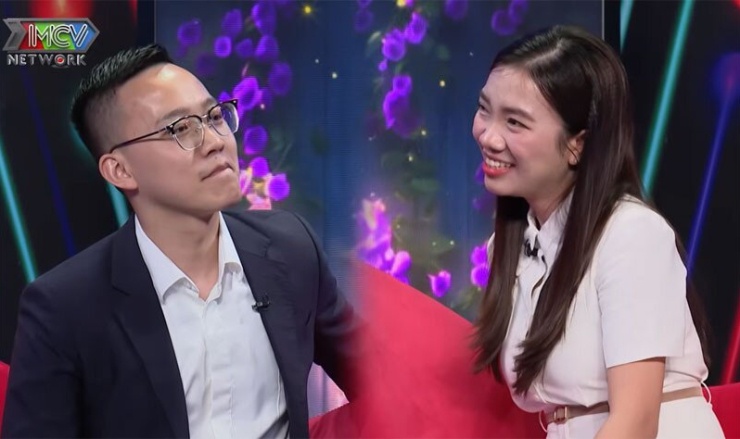 Cặp đôi được mai mối trên sóng Bạn muốn hẹn hò. Ảnh cắt từ clip&nbsp;