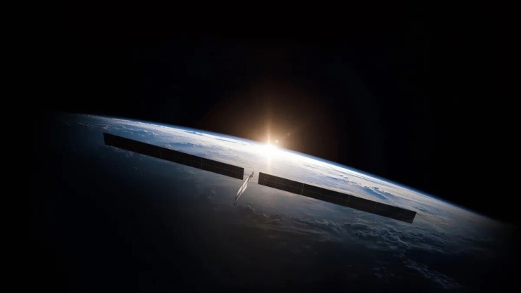 Hình ảnh mô phỏng vệ tinh AI1, trung tâm dữ liệu trong không gian của SpaceX. Ảnh: SpaceX