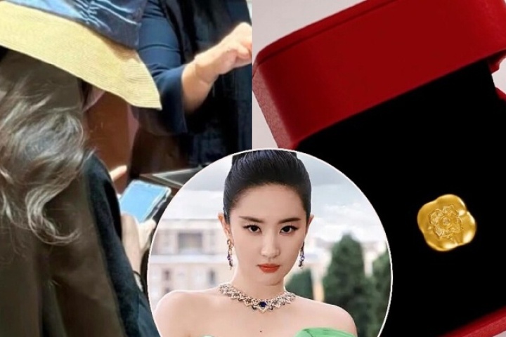 Lưu Diệc Phi mua vàng tặng nhân viên