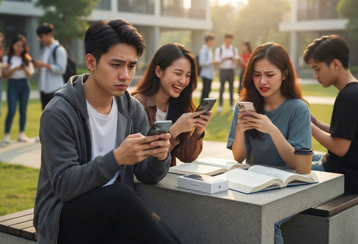 Nhu cầu khẳng định bản thân và mong muốn được chú ý trên không gian mạng khiến một bộ phận sinh viên chưa lường trước được sức nặng và hệ quả của phát ngôn. Ảnh minh hoạ