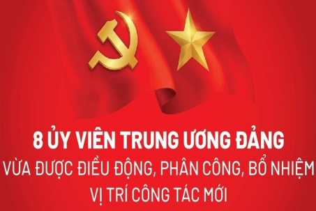 8 Ủy viên Trung ương Đảng vừa được điều động, phân công vị trí công tác mới