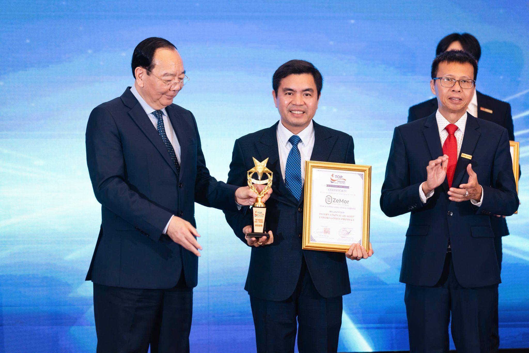 Đạt giải tại Top Brands Asia Pacific 2026 mở ra cơ hội cho Zemor Coffee chinh phục các thị trường quốc tế