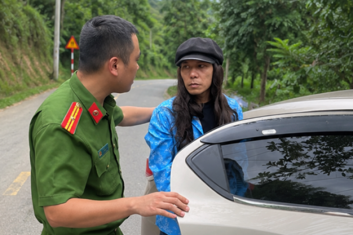 Đội tóc giả, cố thủ trong ô tô, Trần Văn Tam vẫn bị bắt