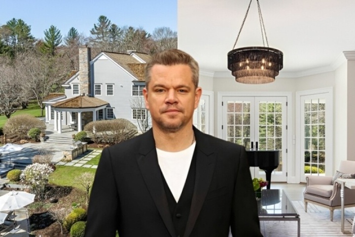 Cận cảnh biệt thự 8,5 triệu USD nằm giữa rừng cây của Matt Damon