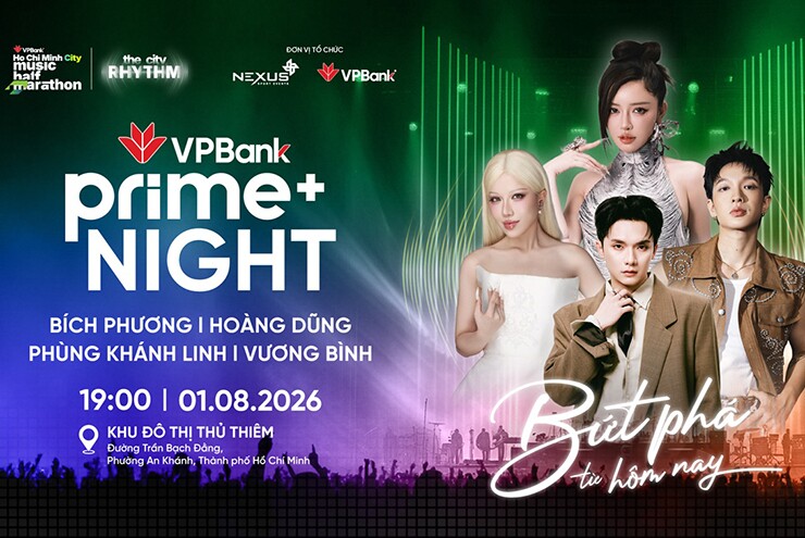 VPBank Prime's Night tiếp lửa hơn 10.500 runner bằng đại nhạc hội “Bứt phá từ hôm nay”