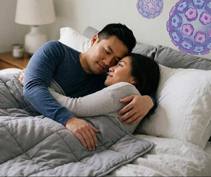 Virus gây u nhú ở người (HPV) lây truyền qua đường tình dục. Ảnh minh họa AI