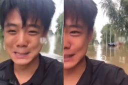 Nước ngập đến cổ mà nhân viên vẫn đi làm, ông chủ kinh hãi nhờ người giải cứu