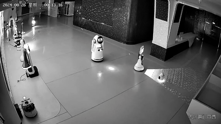 Hình ảnh trích xuất từ video robot rủ nhau bỏ trốn.