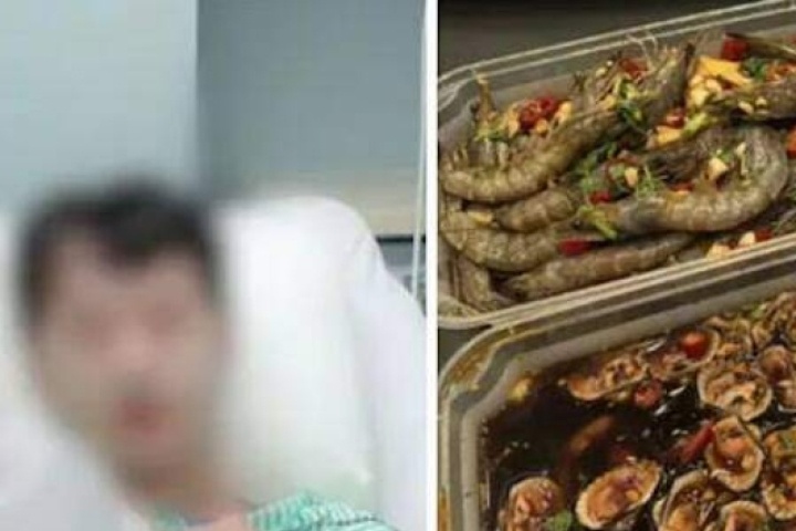 Người đàn ông suýt chết sau bữa hải sản sống