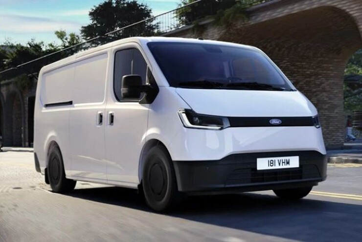Ford Transit EV lộ diện hình ảnh đầu tiên