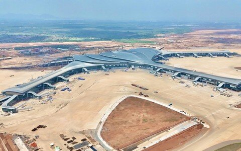 Công trường sân bay Long Thành tháng 7/2026
