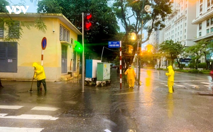 Tình trạng úng ngập trên địa bàn Hà Nội đã giảm rõ rệt