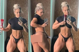 Đứng hình với "quái nữ" phòng gym sở hữu vòng 3 lên tới 117cm