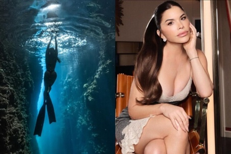 Lauren Sánchez được khen như 'nàng tiên cá' khi tạo dáng giữa biển