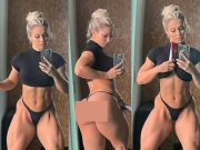 Đứng hình với "quái nữ" phòng gym sở hữu vòng 3 lên tới 117cm