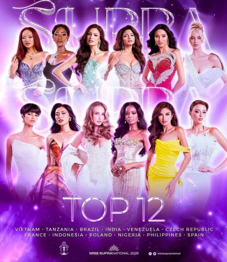 Mai Ngô vào Top 12 Miss Supranational 2026. Ảnh: Missosology