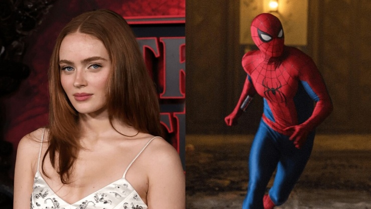 Sadie Sink và Spider Man: Brand New Day. (Ảnh: Kevin Winter/Getty Images; Everett Collection)