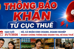 Thông báo khẩn từ Cục Thuế: Hộ kinh doanh, cá nhân kinh doanh, doanh nghiệp nhanh chóng thông báo doanh thu, kê khai thuế