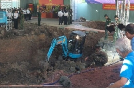 Phát hiện 8 bộ hài cốt liệt sĩ, 7 di vật kèm theo tại Công viên Lê Thị Riêng