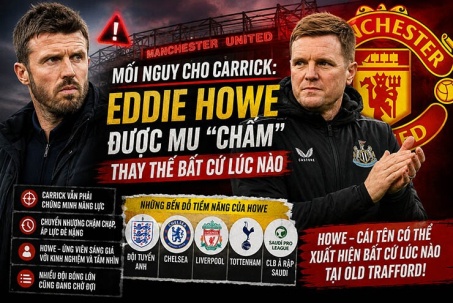 Mối nguy cho Carrick: Eddie Howe được MU “chấm” thay thế bất cứ lúc nào
