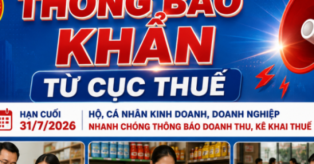 Thông báo khẩn từ Cục Thuế: Hộ kinh doanh, cá n...
