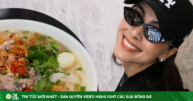 Tăng Thanh Hà làm bánh canh đãi chồng con dịp cuối tuần