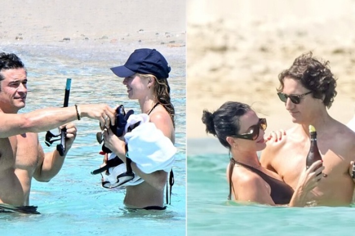 Orlando Bloom và Katy Perry đi nghỉ cùng tình mới ở Địa Trung Hải