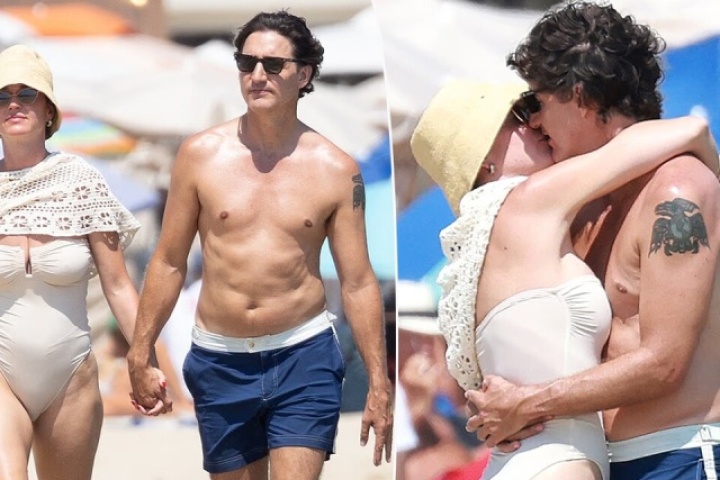 Katy Perry quấn quýt bạn trai trong kỳ nghỉ kỷ niệm một năm yêu