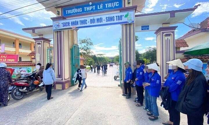 Điểm thi Trường THPT Lê Trực nơi vừa xảy ra ra tiêu cực. (Ảnh: CTV)